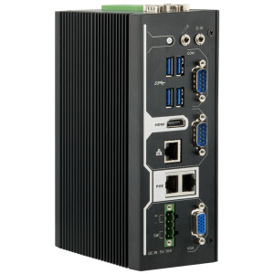 ARBOR ARES-5310 Fanless DIN-Rail Embedded System with Intel Atom x7-E3950 or Celeron N3350, 4 USB, 4 COM, HDMI/VGA